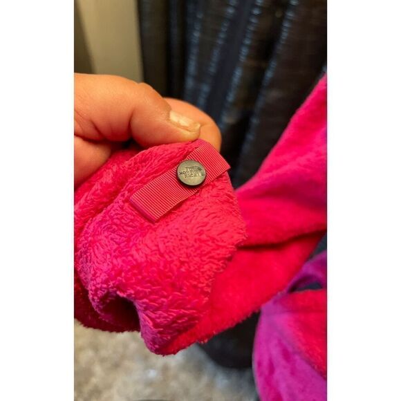 North Face northface osito fleece Jacket coat sweatshirt Xs- MED hot dark pink - Picture 2 of 12